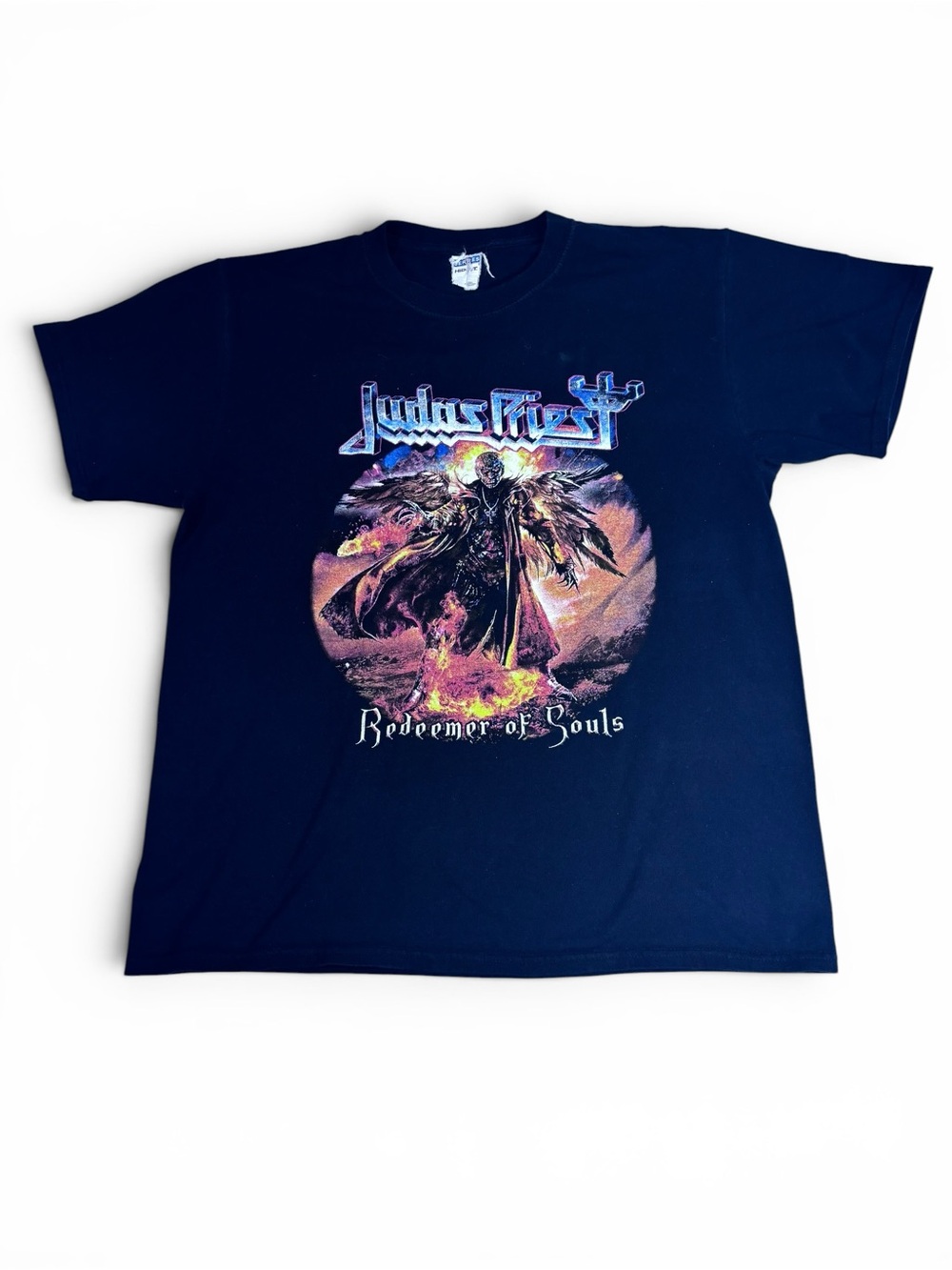 Authentic Judas Priest Redeemer of Souls Tour 2014 graphic band tee.